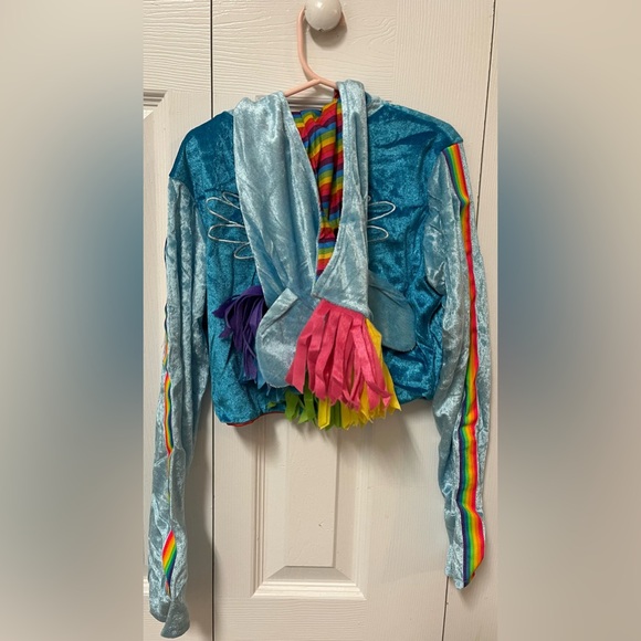 ✨My Little Pony✨Rainbow Dash✨Children’s Cosplay Zip Up Hoodie Size M(8-10)✨ - Picture 6 of 7